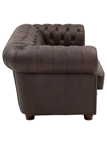 58 aufm Kessel SOFA 3-Sitzer Kath Echtleder (Antikoptik) braun