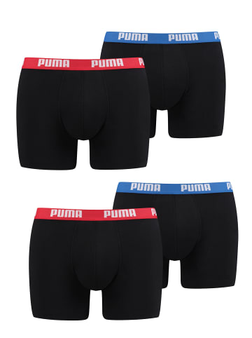 Puma Boxershorts PUMA BASIC BOXER 4P in Red / Blue