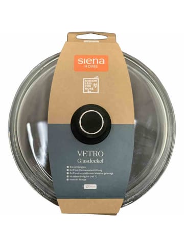 Siena Home Vetro Glasdeckel Ø 28 cm für Pfanne, aus Borosilikatglas in Klar