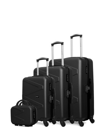 WAVE PARIS 4 tlg. Kofferset AMAZONE-C in Schwarz (95L/64L/37L/9L)