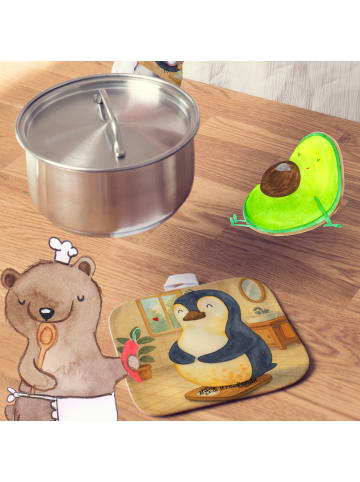 Mr. & Mrs. Panda Topfhandschuhe Pinguin Diät Design ohne Spruch in Weiß