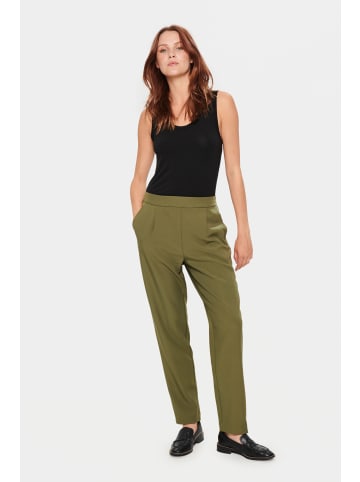 SAINT TROPEZ Casual Hose CelestSZ Classic fit in Army Green