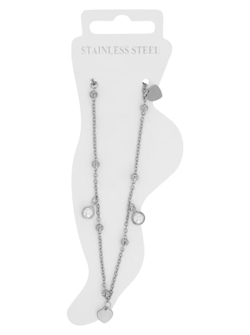 Adeliás Damen Anhänger aus Edelstahl mit Perle in silber