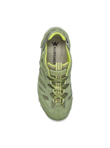 Allrounder Halbschuh Niwa Velourleder / Mesh in Moss Stone