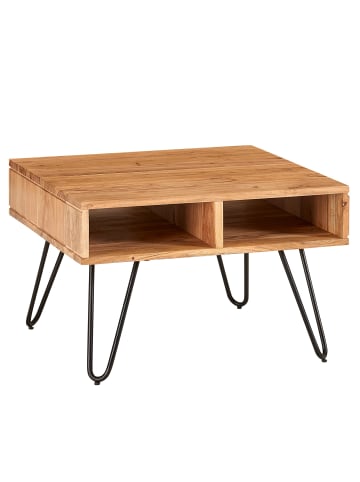 FineBuy Couchtisch in Braun / Akazie / 60x60x40