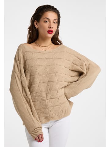 faina Strickpullover in Beige