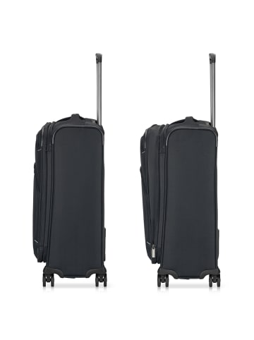 Roncato Gateway 4 Rollen Trolley M 66 cm mit Dehnfalte in black