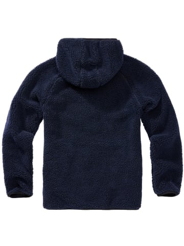Brandit Fleecejacke/Fleecepullover "Teddyfleece Worker Jacket" in Blau