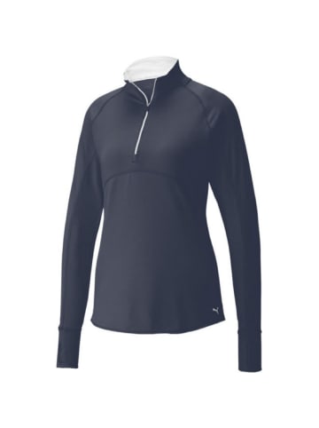 Puma Langarmshirt W Gamer 1/4 Zip in Dunkelblau