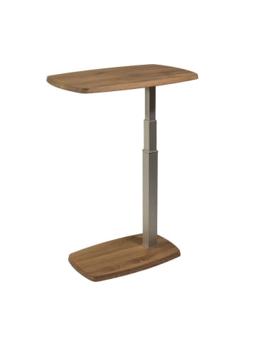 58 aufm Kessel BEISTELLTISCH Catarina höhenverstellbar 60x40x55 Massivholz Wildeiche