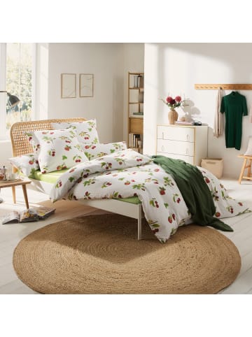 REDBEST Seersucker Bettwäsche in rot