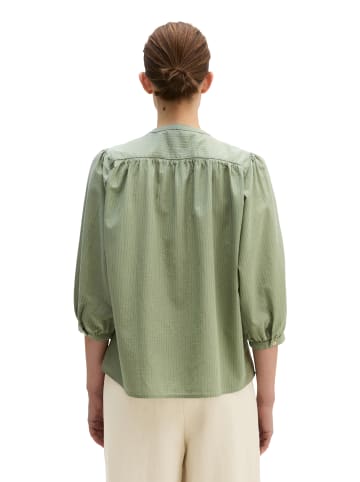 Marc O'Polo Streifen-Bluse A-Shape in Medium Green