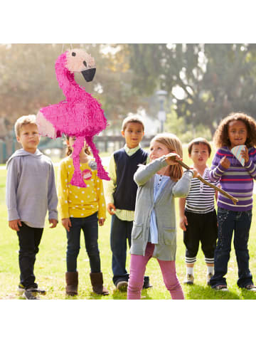 relaxdays Pinata Flamingo in Rosa/Pink