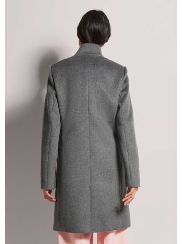 MADELEINE Kurzmantel mit Stehkragen in graphit / wollweiß / melange