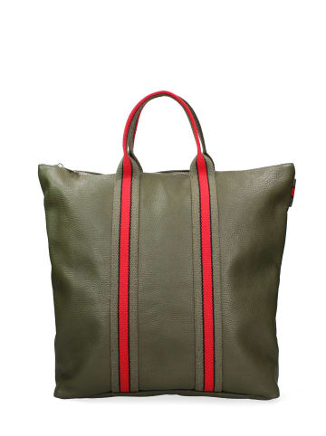 Gave Lux Handtasche, die sich in einen Rucksack umwandeln lässt in DARK GREEN AND GREEN