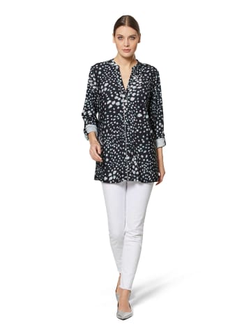 MADELEINE Langes Hemd mit feinem in schwarz / multicolor