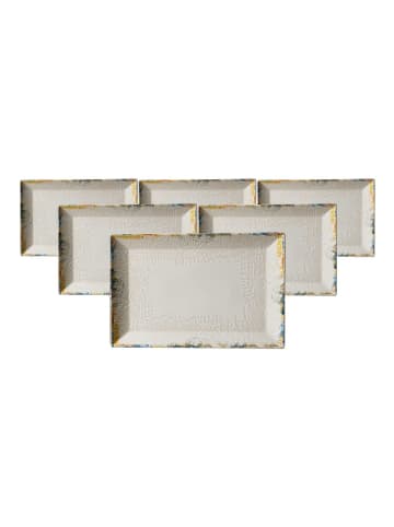 Ritzenhoff & Breker 6er Set Servierplatten Alfonso 30 x 20 cm in beige