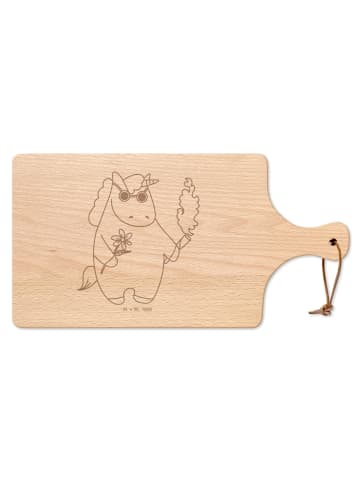 Mr. & Mrs. Panda Schneidebrett Einhorn Woodstock ohne Spruch in Transparent