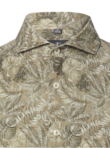 Nils Sundström Freizeithemd in khaki tanne - 0002