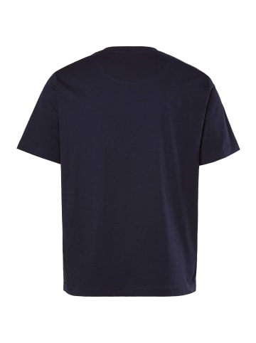 Men Plus Kurzarm T-Shirt in navy blau