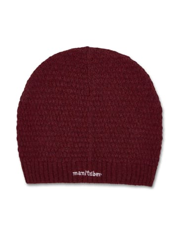 MANITOBER Basic Beanie in Purple