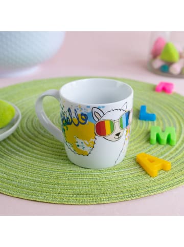 Geda Labels Tasse Lama Kids in Gelb - 250ml
