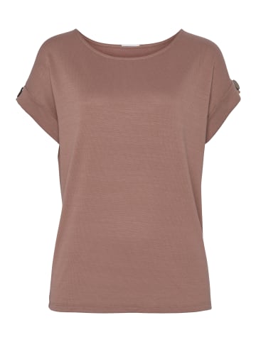 LASCANA Kurzarmshirt in altrosa