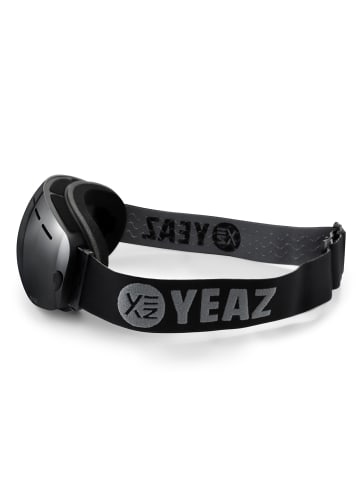 YEAZ XTRM-SUMMIT ski- snowboardbrille ohne rahmen schwarz in schwarz