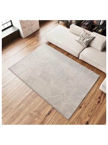 Atticgo Kurzflor-Teppich PORTO in beige / grau