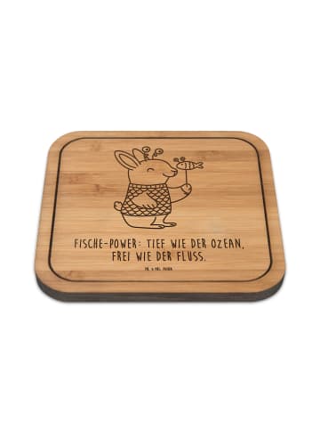 Mr. & Mrs. Panda Untersetzer Fische Astrologie mit Spruch in Transparent