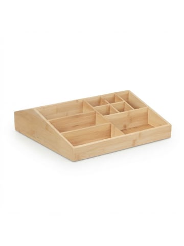 relaxdays Schreibtisch Organizer in Natur - (B)33 x (H)9 x (T)21 cm