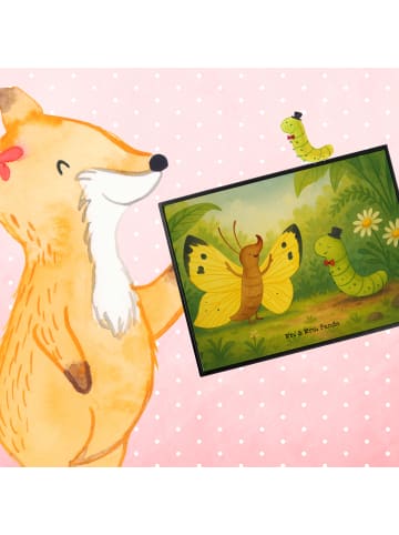 Mr. & Mrs. Panda Schreibunterlage Raupe Schmetterling Design ohn... in Weiß