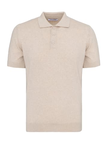 Felix Hardy Polo Shirt Kurzarm in Beige-Braun