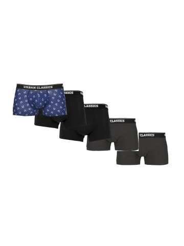 Urban Classics Boxershorts in anchor aop+blk+blk+cha+cha