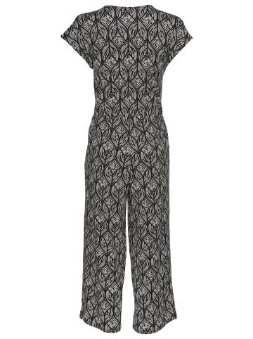 Laura Scott Jumpsuit in schwarz-sand-geometrisch