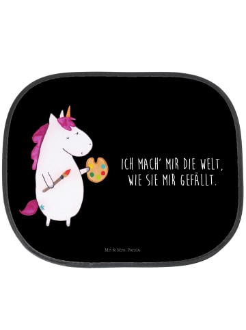 Mr. & Mrs. Panda sonnenschutz Einhorn Künstler mit Spruch in Schwarz