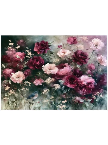 WALLARENA Fototapete Blumen in Rot