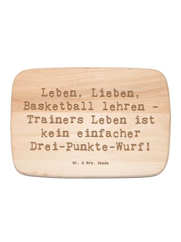 Mr. & Mrs. Panda Schneidebrett Holz Spruch Basketballtrainer Leb... in Transparent