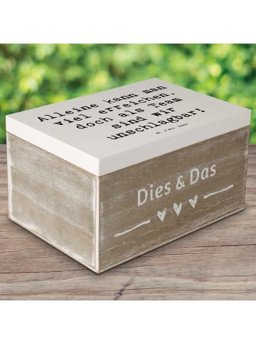 Mr. & Mrs. Panda Aufbewahrungsbox Spruch Im Team zuMenschmenarbeite... in Weiß