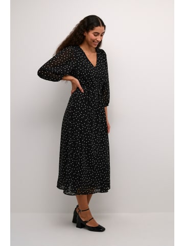 Kaffe Kleid KAsally Regular fit in Black/White dot