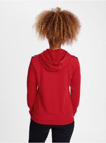 Hummel Reißverschluss Kapuzenpullover Hmlauthentic Damen in TRUE RED