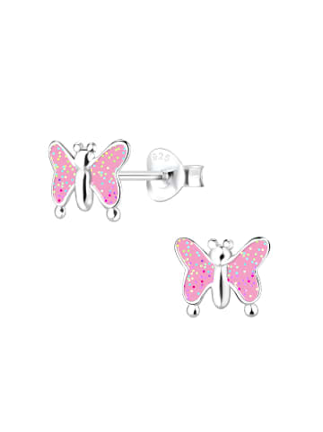 schmuck23 Silber Ohrringe 925 Schmetterling 0,7 cm x 0,8 cm