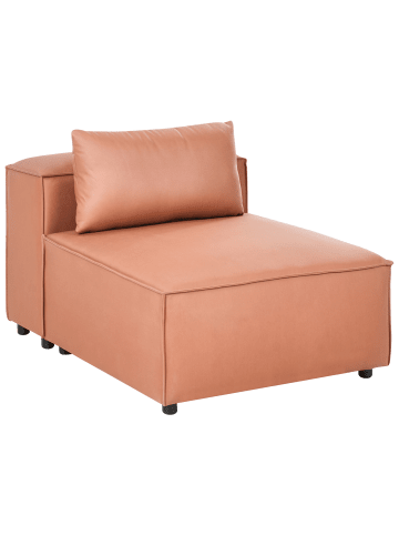 Beliani Sofaelement BRANDE in Braun - (W) 90 x (H) 70 x (L) 121 cm