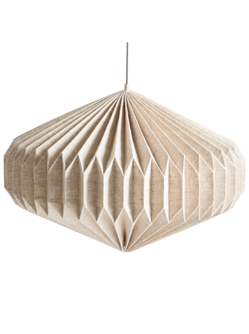 Beliani Pendelleuchten VISMAN in Beige - (W) 48 x (H) 132 x (L) 48 cm