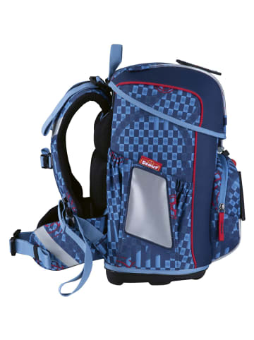 Scout Neo Safety Light Schulranzen-Set 4-tlg. Space Explorer in blau