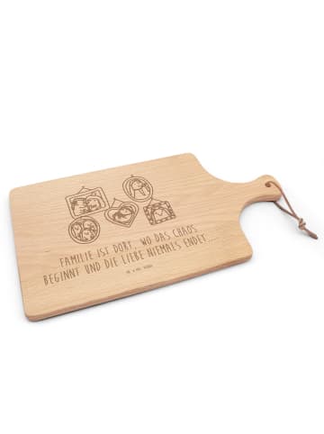 Mr. & Mrs. Panda Schneidbrett Igel Familie mit Spruch in Transparent