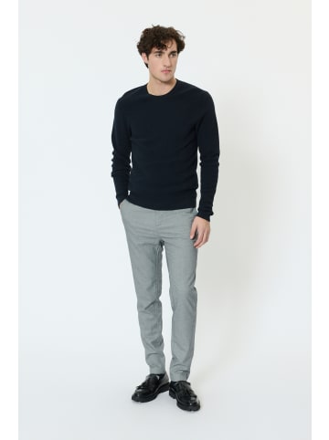 Matinique Casual Hose MAliam Gerade Passform in Dark Navy Melange