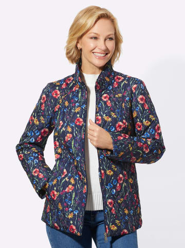 WITT WEIDEN Steppjacke in marine-koralle-bedruckt