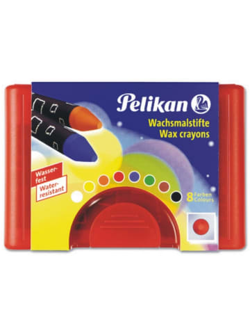 Pelikan Wachsmalstifte rund (ohne Schiebehülse) wasserfest 8 Farben