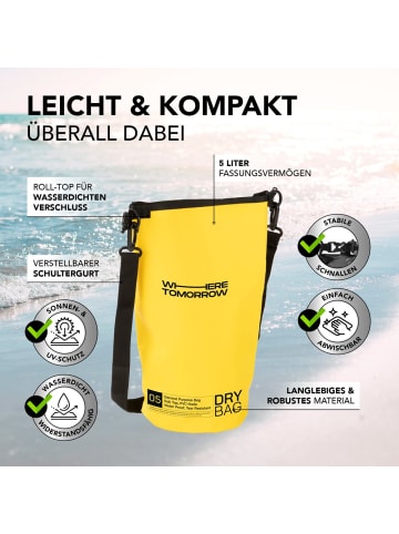 Where Tomorrow PVC dry bag Style 01 5L gelb  gelb